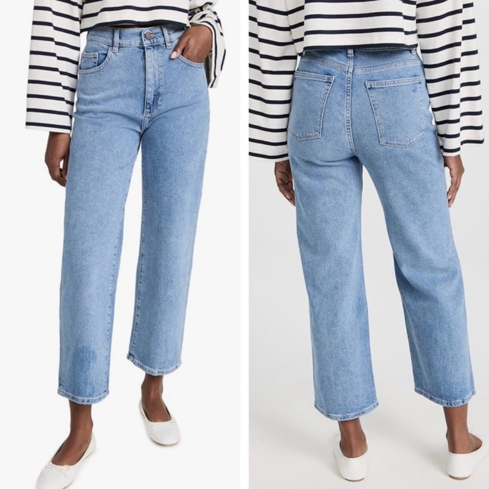 DL1961 Hepburn Wide Leg Jean in Reef | 34 x 29 (HEMMED)